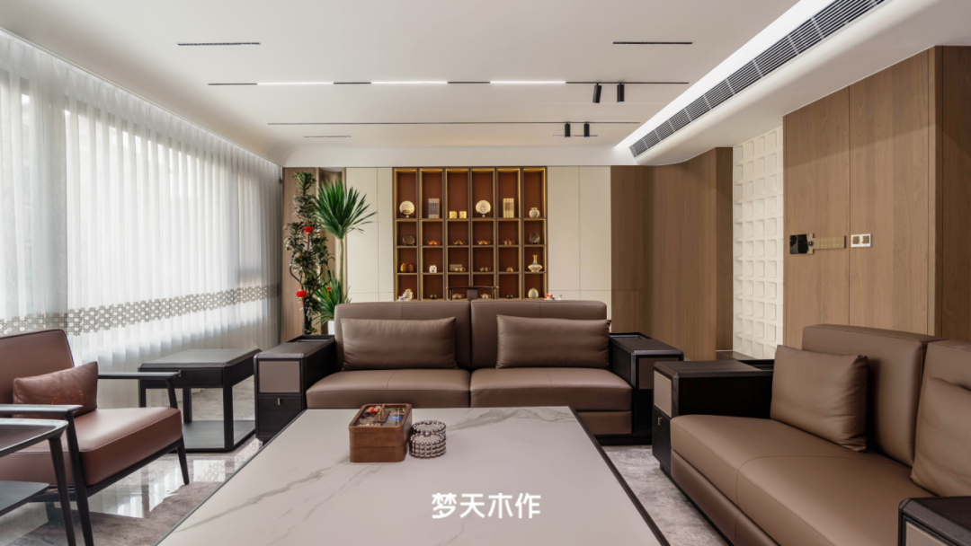 梦天木作：意式风客厅+茶室